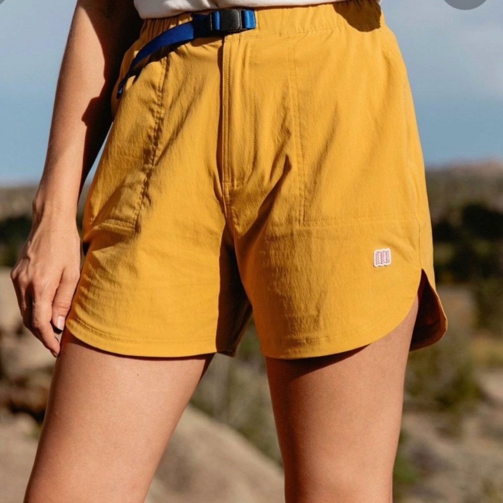 Topo Designs Women’s River Shorts in Yellow Mustard 💫